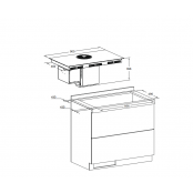 Индукционная варочная поверхность с вытяжкой Kaiser KCT 9365 IEm